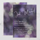 Recherche de lumières de bokeh invitations Violet