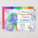Search for rainbow cake birthday invitations Magical
