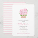 Recherche de hortensia rose invitations Aquarelle