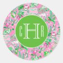 Search for pink monogrammed stickers Green