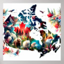 Search for canada map posters School