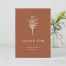 Search for floral wedding thank you cards Terracotta