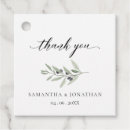 Search for olive branch wedding favour tags Thank you