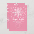 Search for snowflake baby girl shower invitations Diaper raffle