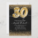 Search for balloons 30th birthday invitations Glitter