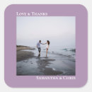 Search for lavender wedding stickers Love and thanks