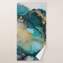 Search for teal and gold bath towels Black