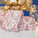 Search for christmas toile wrapping paper Vintage