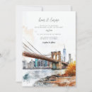 Recherche de new york mariage invitations Aquarelle
