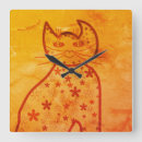 Recherche de chats colorés horloges Illustration