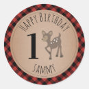 Search for lumberjack birthday stickers Rustic