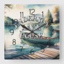 Search for canoe clocks Watercolor