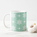 Search for green snowflakes mugs Pink
