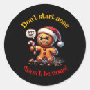 Search for funny gingerbread man stickers Daddys home