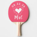 Search for wedding ping pong paddles Heart