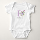 Recherche de monogramme b bébé vêtements Floral