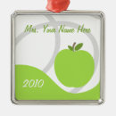 Search for green apple ornaments Teacher