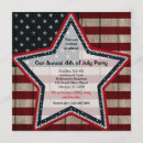 Recherche de couleurs de drapeau américain invitations 4 juillet