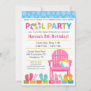 Search for swimming pool invitations Pink