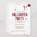 Search for blood splatter invitations Bloody
