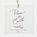 Search for peace on earth ornaments Cute