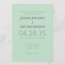 Search for mint and grey wedding invitations Simple