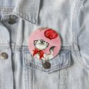 Recherche de noël rose badges Rétro
