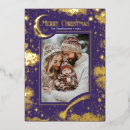 Search for purple and gold christmas cards Vintage