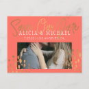 Search for coral wedding save the dates Typography