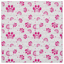 Search for pink paw prints fabric Pattern