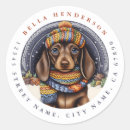 Search for dachshund christmas stickers Winter