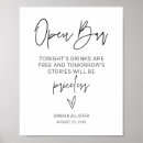 Recherche de open bar wedding signs Panneau
