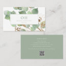 Search for leaf business cards Modern makeup artist