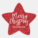 Search for star on red stickers Glitter