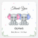 Search for twin girls thank you stickers Whimsical