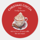 Search for candy cane stickers Hot chocolate
