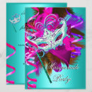 Search for pink masquerade party invitations Mardi gras