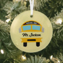 Search for school bus ornaments Driver
