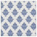 Search for navy blue and white pattern fabric Vintage