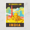 Recherche de voyage inde cartes postales Illustration