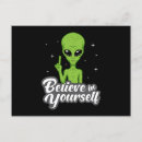 Search for alien postcards Humour