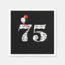 Search for 75th birthday napkins Black