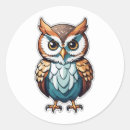 Search for cartoon stickers Owl