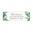 Search for banana leaf return address labels Tropical