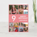 Search for 9th birthday cards Photo collage
