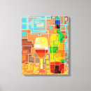 Search for wine bottle canvas prints Red