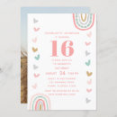 Recherche de boho 16ans anniversaire invitations Élégant