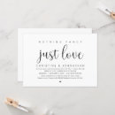 Search for fancy script font invitations Nothing fancy just love