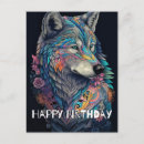 Recherche de wolfs vœux cartes Loup gris