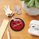 Search for deep red keychains Black